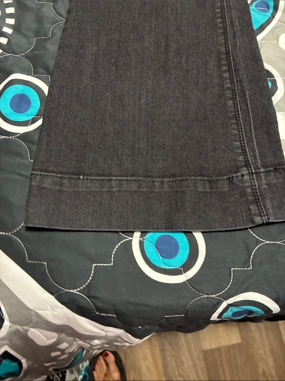 Express Black Wide Leg Flare Jeans - Picture 5 of 12